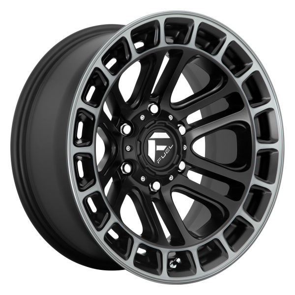 Fuel 1PC - Fuel 1PC D720 HEATER 20X9 6X135 Matte Black Double Dark Tint Machined|D72020908950