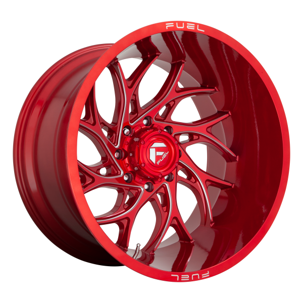 Fuel 1PC - Fuel 1PC D742 RUNNER 22X10 8X6.5 Candy Red Milled|D74222008247