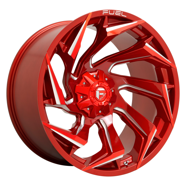 Fuel 1PC - Fuel 1PC D754 REACTION 15X8 5X4.5/4.75 Candy Red Milled|D75415800437