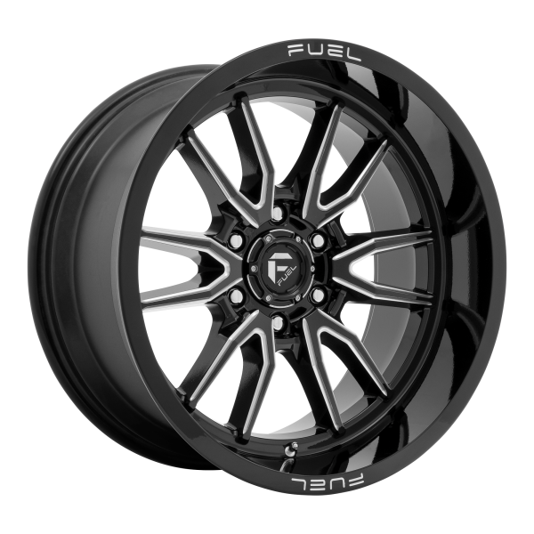 Fuel 1PC - Fuel 1PC D761 CLASH 18X9 6X135 Gloss Black Milled|D76118908950