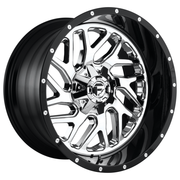 Fuel 2PC - Fuel 2PC D211 TRITON 20X12 8X180 Chrome Plated Gloss Black Lip|D21120201847