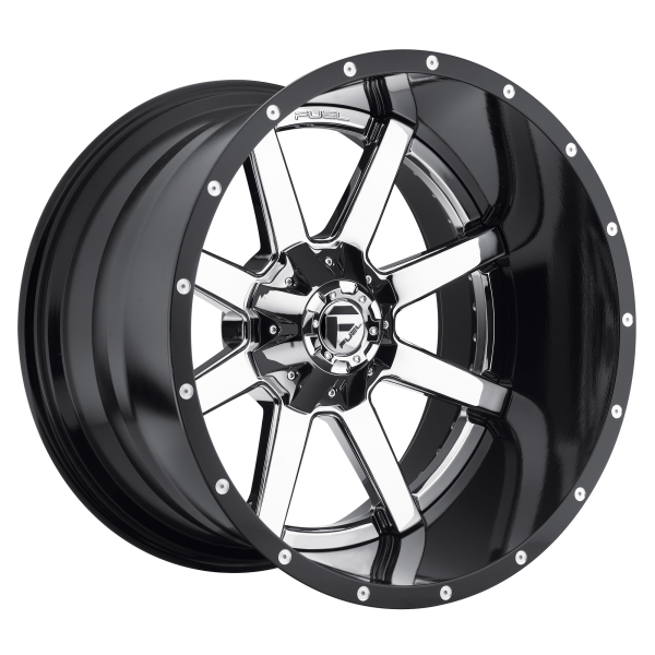 Fuel 2PC - Fuel 2PC D260 MAVERICK 20X9 8X170 Chrome Plated Gloss Black Lip|D26020901750