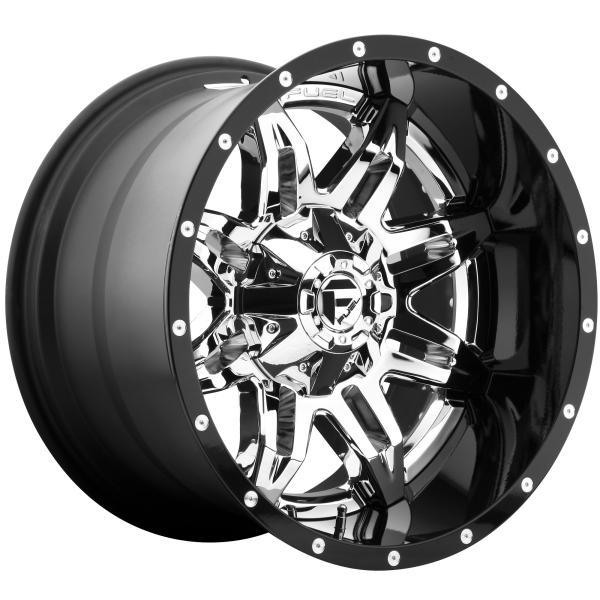 Fuel 2PC - Fuel 2PC D266 LETHAL 20X10 8X170 Chrome Plated Gloss Black Lip|D26620001747