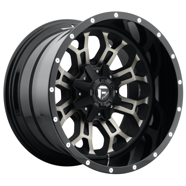 Fuel 2PC - Fuel 2PC D268 CRUSH 20X10 8X180 Matte Black Double Dark Tint|D26820001847