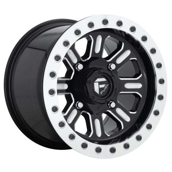 Fuel UTV - Fuel UTV D910 HARDLINE BEADLOCK 15X7 4X137 Gloss Black Milled|D9101570A654