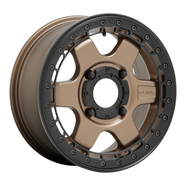 Fuel UTV - Fuel UTV D924 BLOCK BEADLOCK 15X6 4X156 Matte Bronze With Black Ring|D9241560A550