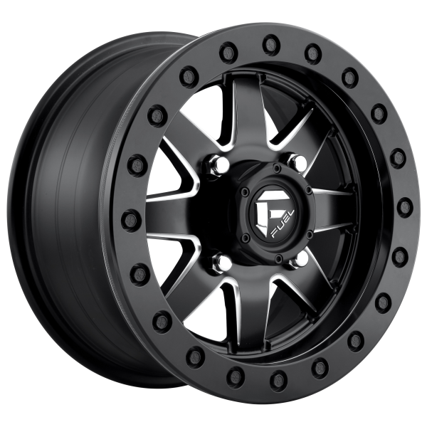 Fuel UTV - Fuel UTV D938 MAVERICK BEADLOCK 15X7 4X137 Matte Black Milled|D9381570A644