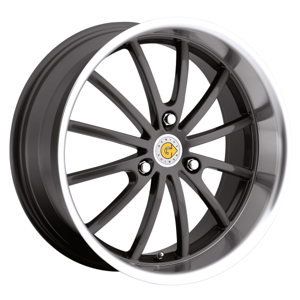 Genius - Genius DARWIN 15X5.5 3X112 Gunmetal W/ Mirror Cut Lip|1555GED253112G57
