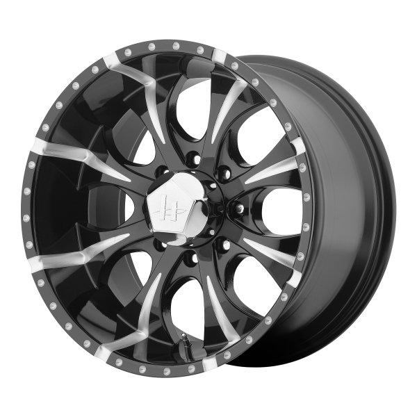 Helo - Helo HE791 MAXX 20X10 8X6.5 Gloss Black Milled|HE7912080912