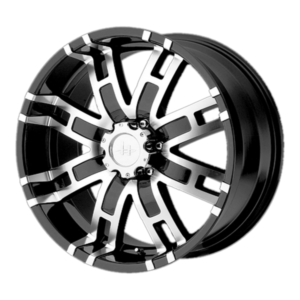 Helo - Helo HE835 17X8 6X5.5 Gloss Black Machined|HE83578068300