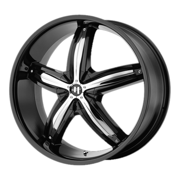 Helo - Helo HE844 22X8.5 BLANK Gloss Black With Removable Chrome Accents|HE84422800345