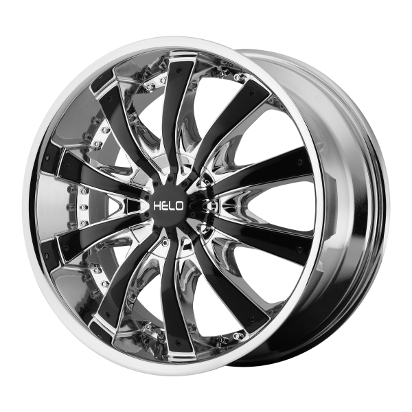 Helo - Helo HE875 28X10 5X135/5.5 Chrome Plated With Gloss Black Accents|HE87528197215