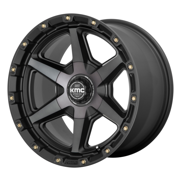 KMC - KMC KM101 TEMPO 20X9 5X5.0/5.5 Satin Black With Gray Tint|KM10129035418