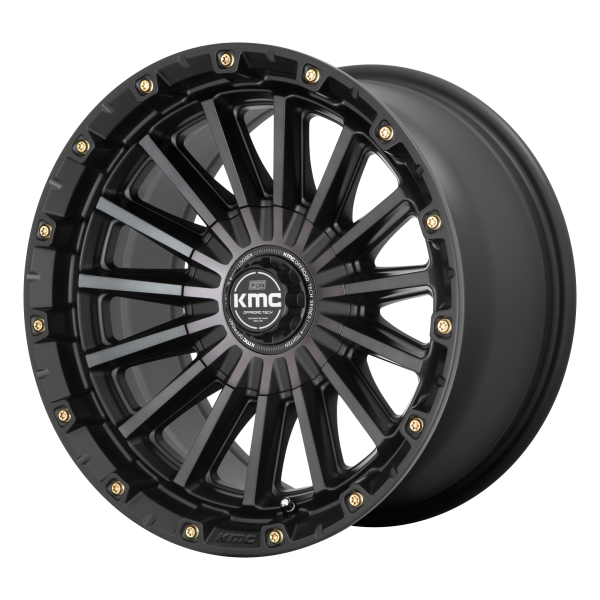 KMC - KMC KM102 SIGNAL 20X9 6X135/5.5 Satin Black With Gray Tint|KM10229067418