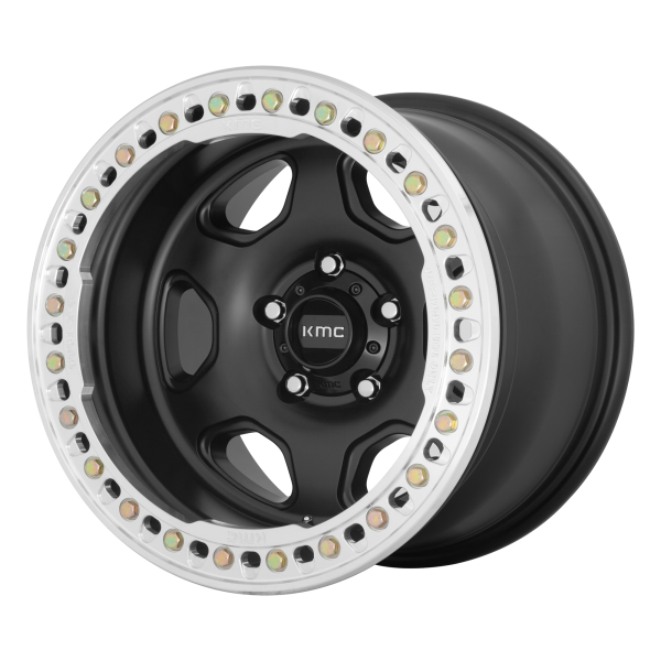 KMC - KMC KM233 HEX BEADLOCK 17X9 8X6.5 Satin Black|KM23379080738N