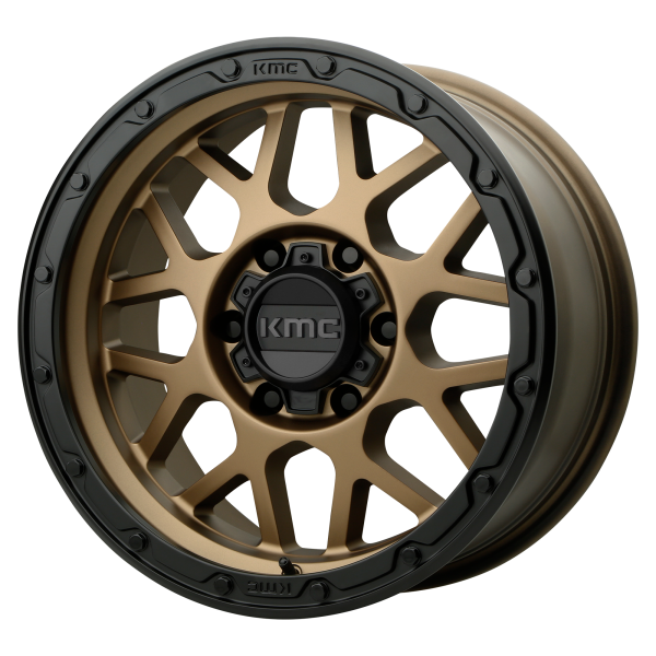 KMC - KMC KM535 GRENADE OFF-ROAD 16X8 6X5.5 Matte Bronze Matte Black Lip|KM53568068606N