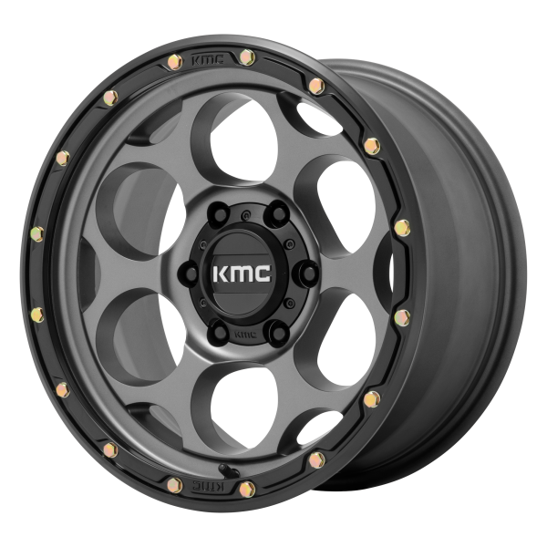 KMC - KMC KM541 DIRTY HARRY 18X8.5 6X5.5 Satin Gray With Black Lip|KM54188568918
