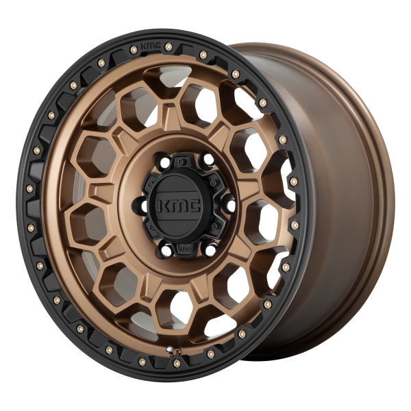 KMC - KMC KM545 TREK 17X8 6X5.5 Matte Bronze With Black Lip|KM54578068620