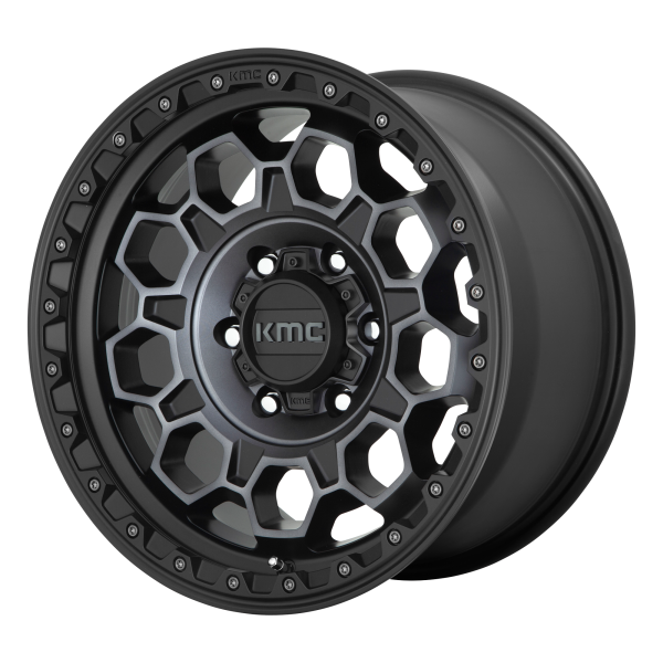 KMC - KMC KM545 TREK 17X9 6X120 Satin Black With Gray Tint|KM54579077418