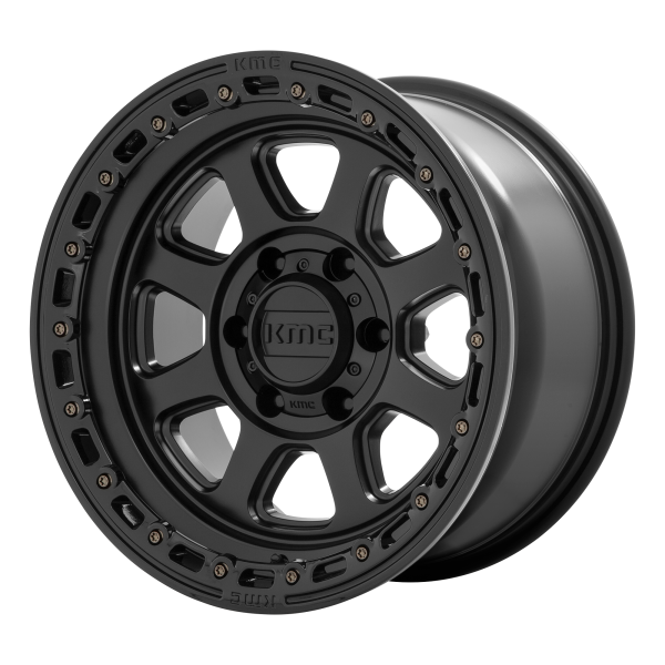 KMC - KMC KM548 CHASE 17X9 6X135 Satin Black With Gloss Black Lip|KM54879063700