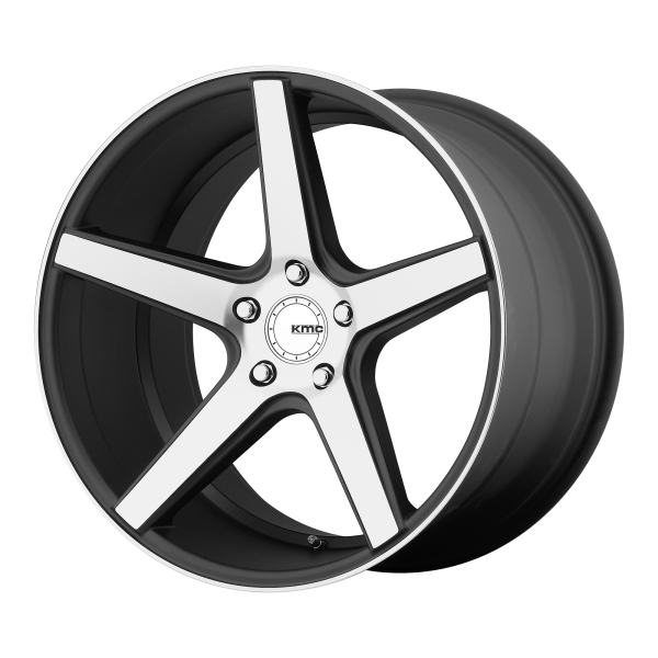 KMC - KMC KM685 DISTRICT 18X8 5X4.5 Satin Black Machined Face|KM68588012538