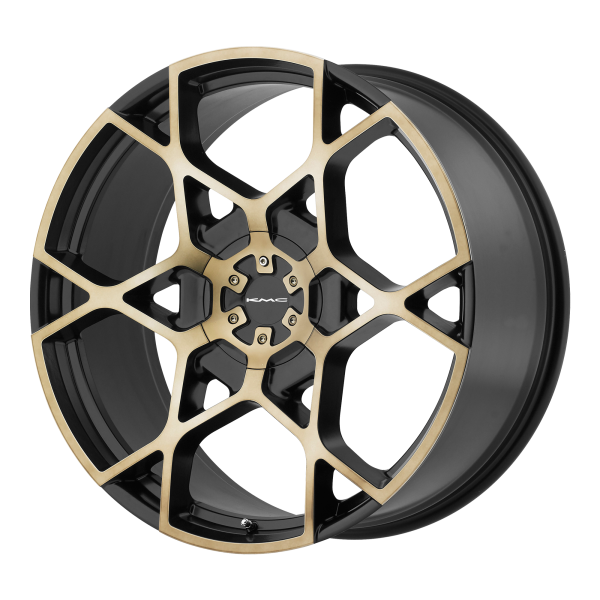 KMC - KMC KM695 CROSSHAIR 20X8.5 6X120/5.5 Satin Black W/ Machined Face And Tinted Clear|KM69528578915