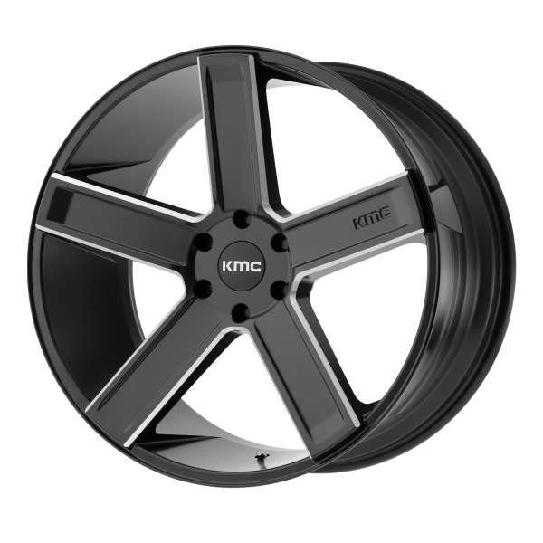 KMC - KMC KM702 DUECE 20X8.5 5X115 Satin Black Milled|KM70228515915
