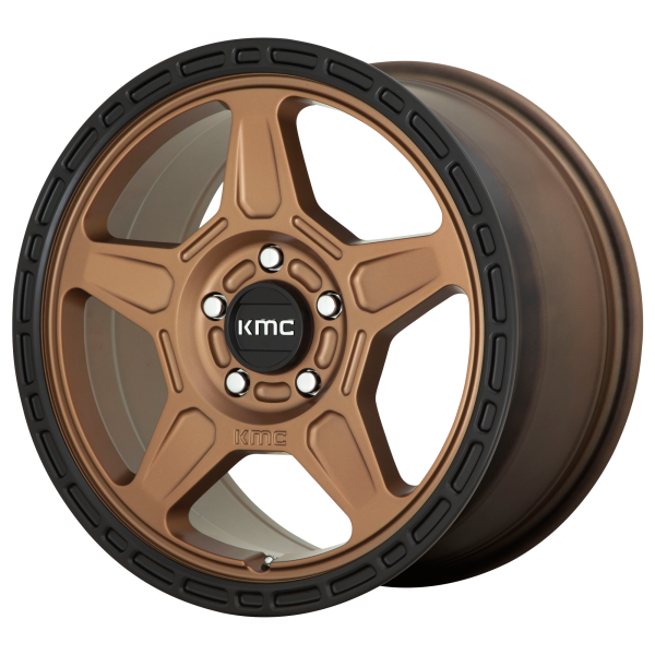 KMC - KMC KM721 ALPINE 17X8 5X120 Matte Bronze With Black Lip|KM72178052638