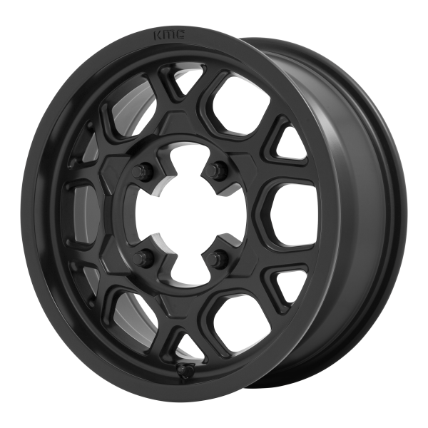 KMC Powersports - KMC Powersports KS133 MESA LITE 15X6 4X137 Satin Black|KS13356048738