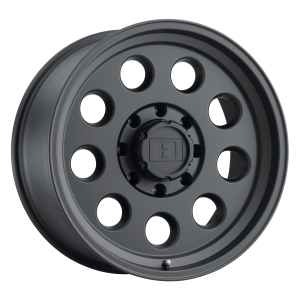 Level 8 - Level 8 HAULER 16X6 6X5.5 Matte Black|1660HLR006140M08
