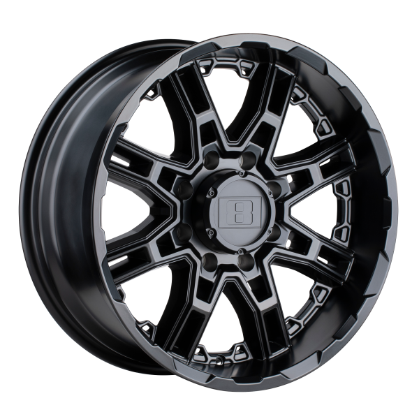 Level 8 - Level 8 SLINGSHOT 16X8.5 5X4.5 Matte Black|1685LST-05114M76