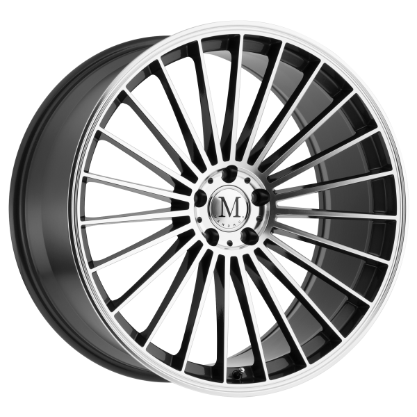 Mandrus - Mandrus 23 18X9.5 5X112 Gunmetal W/ Mirror Cut Face|1895MTT255112G66