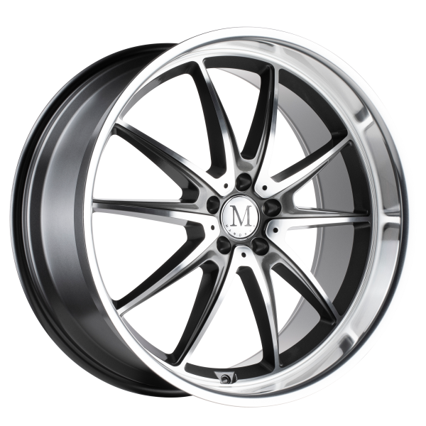 Mandrus - Mandrus ARGENT 18X8.5 5X112 Gloss Gunmetal W/ Mirror Cut Face|1885AGT325112G66