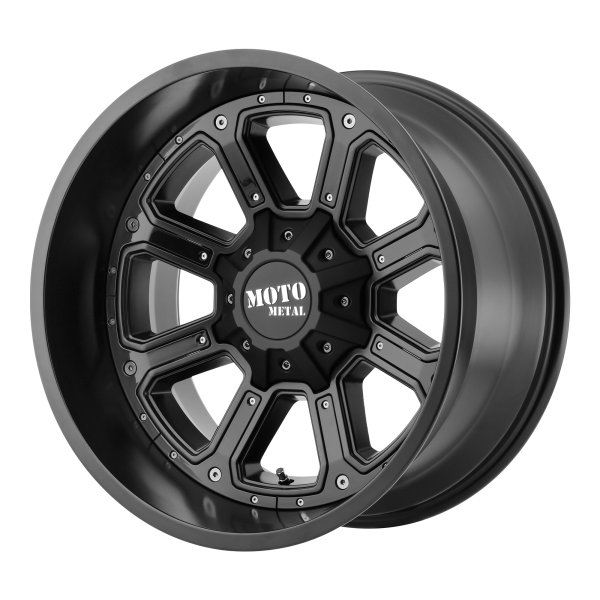 Moto Metal - Moto Metal MO984 SHIFT 20X10 8X180 Matte Black Gloss Black Inserts|MO98421088724N