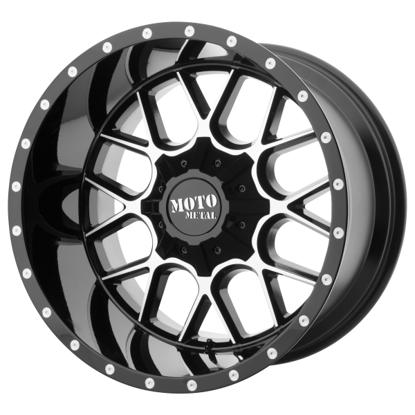 Moto Metal - Moto Metal MO986 SIEGE 20X9 8X170 Gloss Black Machined|MO98629087300