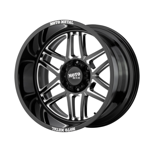 Moto Metal - Moto Metal MO992 FOLSOM 20X12 8X170 Gloss Black Milled|MO99221287344N