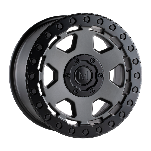 Mandrus - Mandrus FORSCHER 20X9 5X130 Matte Gunmetal W/ Black Lip Edge|2090FSR105130G84