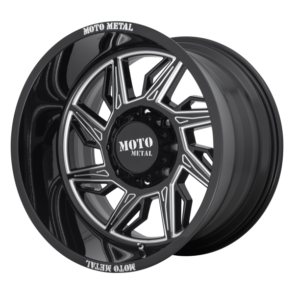 Moto Metal - Moto Metal MO997 HURRICANE 20X10 8X6.5 Gloss Black Milled - Left Directional|MO99721080318NL