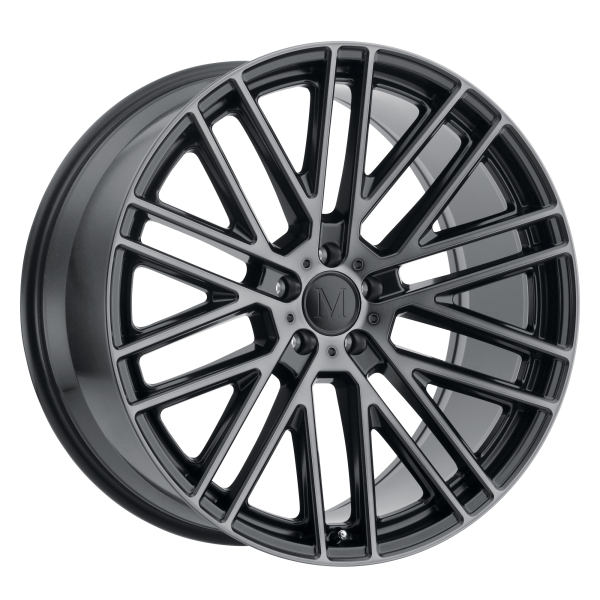 Mandrus - Mandrus MASCHE 20X9 5X112 Semi Gloss Black W/ Mirror Cut Face|2090MMA455112B66