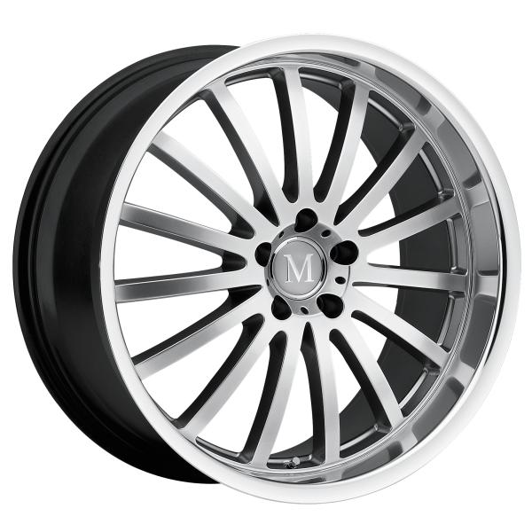 Mandrus - Mandrus MILLENIUM 18X9.5 5X112 Hyper Silver W/ Mirror Cut Lip|1895MAM255112S66