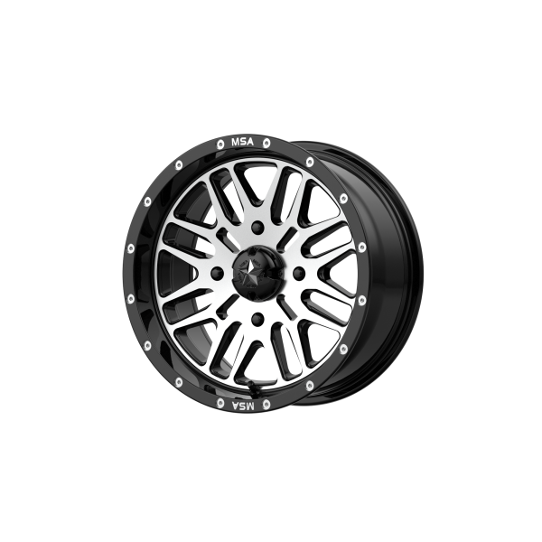 MSA Offroad Wheels - MSA Offroad Wheels M38 BRUTE 24X7 4X137 Gloss Black Machined|M38-024737