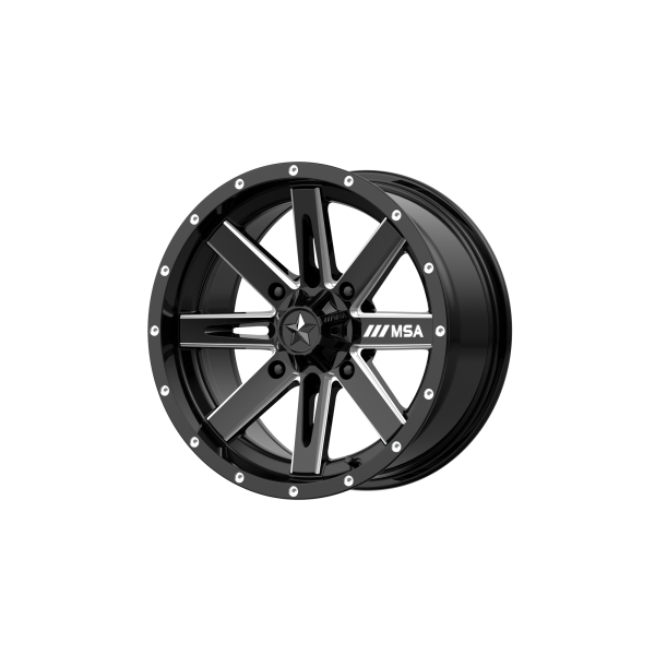 MSA Offroad Wheels - MSA Offroad Wheels M41 BOXER 15X7 4X156 Gloss Black Milled|M41-05756