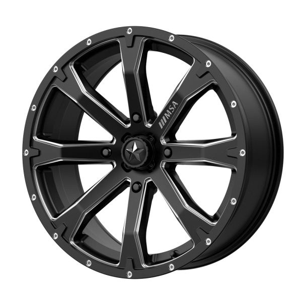 MSA Offroad Wheels - MSA Offroad Wheels M42 BOUNTY 14X7 4X110 Satin Black Milled|M42-04710