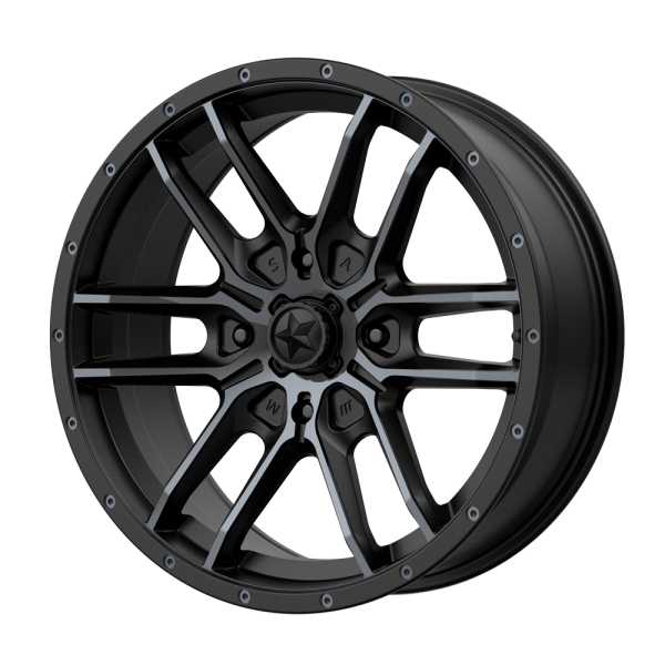 MSA Offroad Wheels - MSA Offroad Wheels M43 FANG 15X7 4X137 Satin Black With Titanium Tint|M43-385737