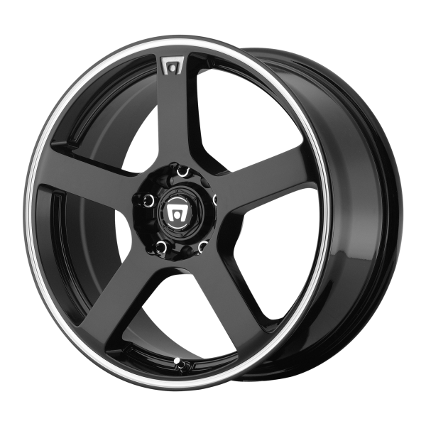 Motegi - Motegi MR116 FS5 18X8 5X4.25/4.5 Gloss Black Machined Flange|MR11688001345