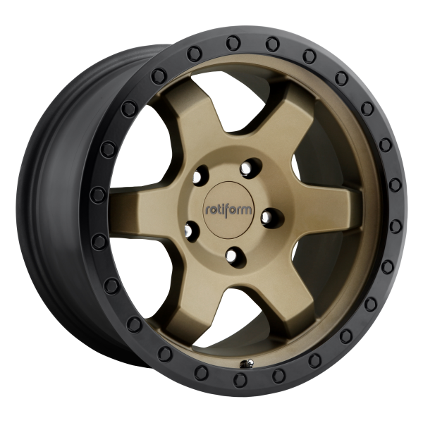 Rotiform 1PC - Rotiform 1PC R150 SIX-OR 17X9 6X135 Matte Bronze Black Bead Ring|R150179089+01