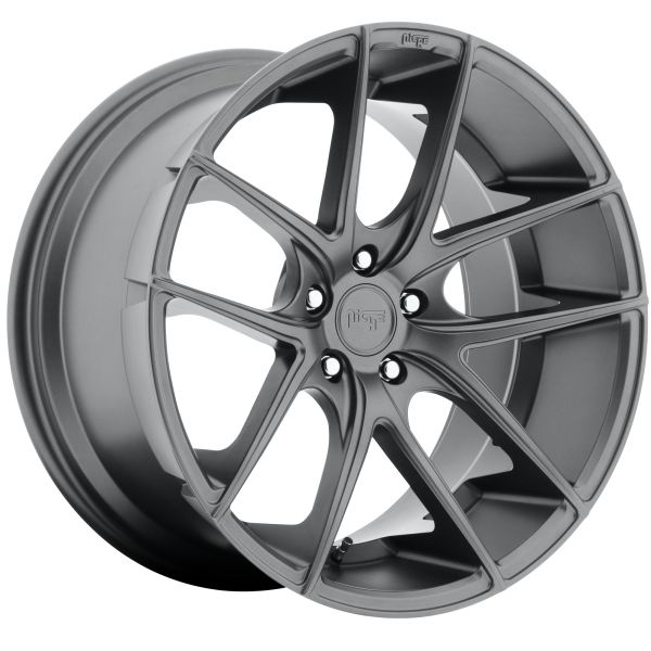 Niche 1PC - Niche 1PC M129 TARGA 19X8.5 5X4.5 Matte Gun Metal|M129198565+35