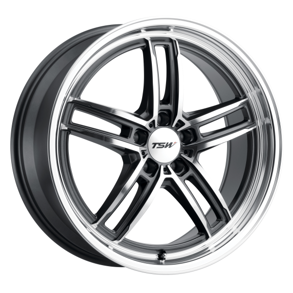 TSW - TSW SUZUKA 18X9.5 5X4.5 Gloss Gunmetal W/ Mirror Cut Face & Lip|1895SUZ405114G76