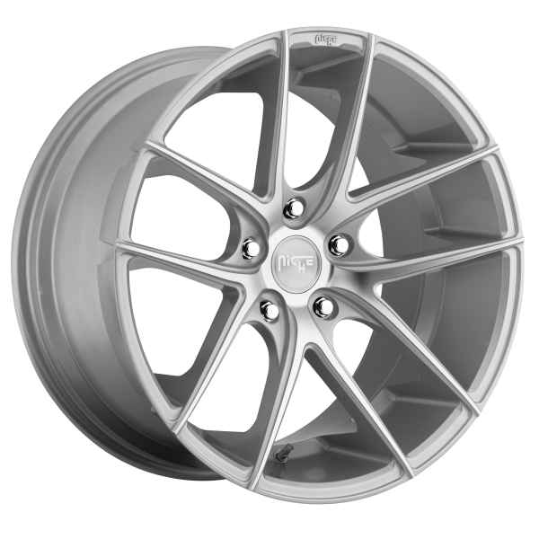 Niche 1PC - Niche 1PC M131 TARGA 20X8.5 5X4.5 Gloss Silver Machined|M131208565+42