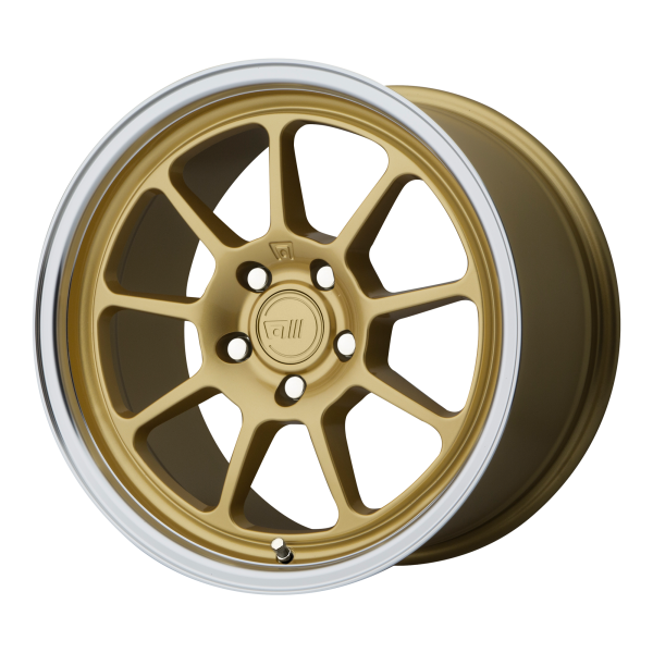 Motegi - Motegi MR135 18X9.5 5X112 Gold Center Machined Lip|MR13589556625